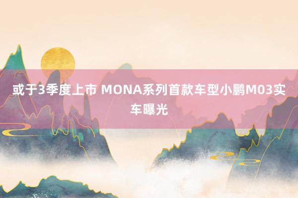 或于3季度上市 MONA系列首款车型小鹏M03实车曝光